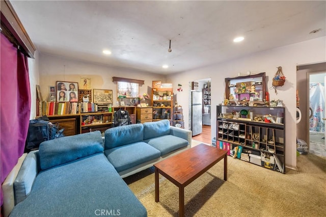 20717 Raymond Ave, Torrance, CA 90502 - living room with recessed lighting and carpet flooring