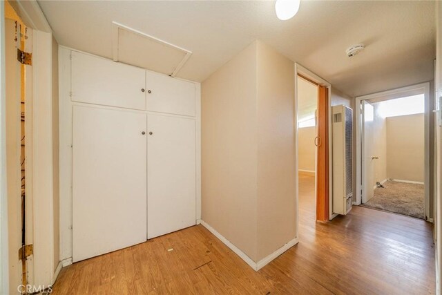 17941 E Payson St, Azusa, CA 91702 - hall featuring a heating unit and light wood finished floors