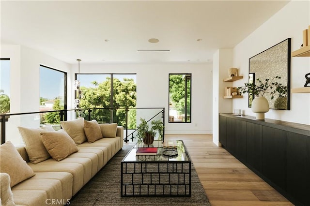 2321 Mesa Dr, Newport Beach, CA 92660 - living room featuring light wood-style floors
