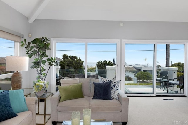 5918 Germaine Ln, La Jolla, CA 92037 - carpeted living room featuring plenty of natural light