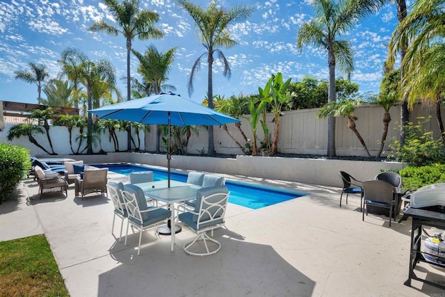 5918 Germaine Ln, La Jolla, CA 92037 - view of swimming pool with a fenced backyard and a patio