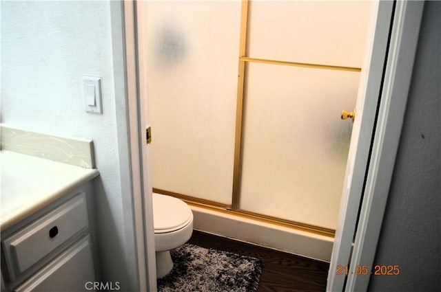 13321 Meyer Rd Unit B, Whittier, CA 90605 - full bath with vanity, a shower stall, and toilet
