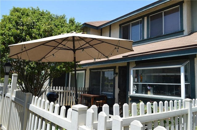 13321 Meyer Rd Unit B, Whittier, CA 90605 - view of home's exterior with a fenced front yard