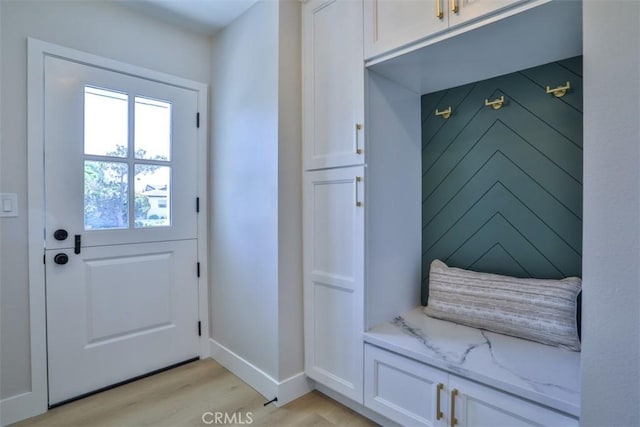 13181 Olympia Way N, Tustin, CA 92705 - mudroom with light wood-style floors and baseboards