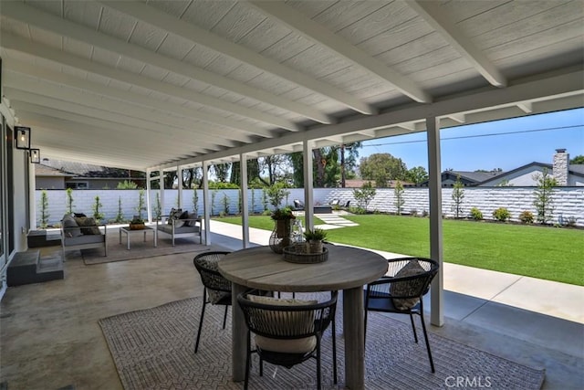 13181 Olympia Way N, Tustin, CA 92705 - view of patio / terrace featuring outdoor dining area