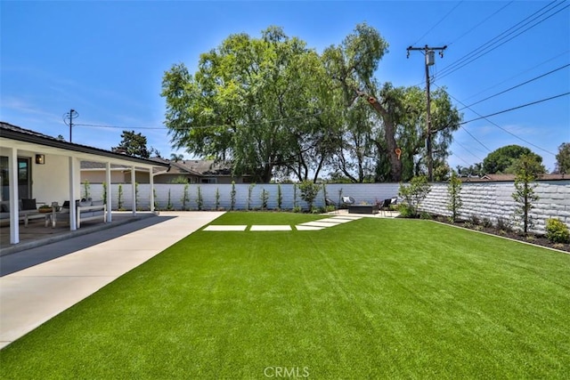 13181 Olympia Way N, Tustin, CA 92705 - view of yard featuring a patio area