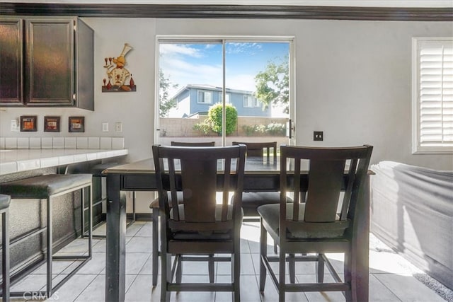 5794 Bay Hill Ln, Fontana, CA 92336 - dining area featuring light tile patterned flooring