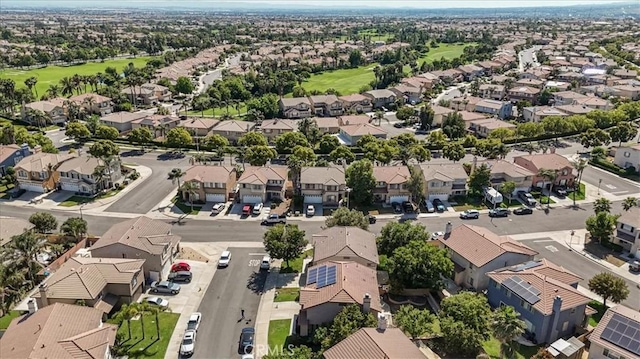 5794 Bay Hill Ln, Fontana, CA 92336 - aerial perspective of suburban area featuring a local golf course