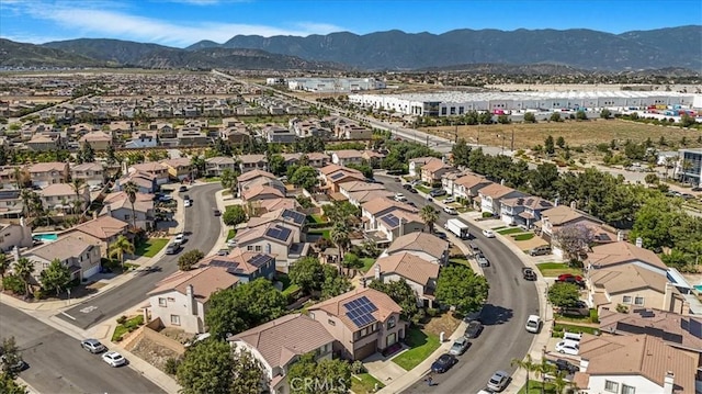 5794 Bay Hill Ln, Fontana, CA 92336 - aerial view of residential area featuring mountains