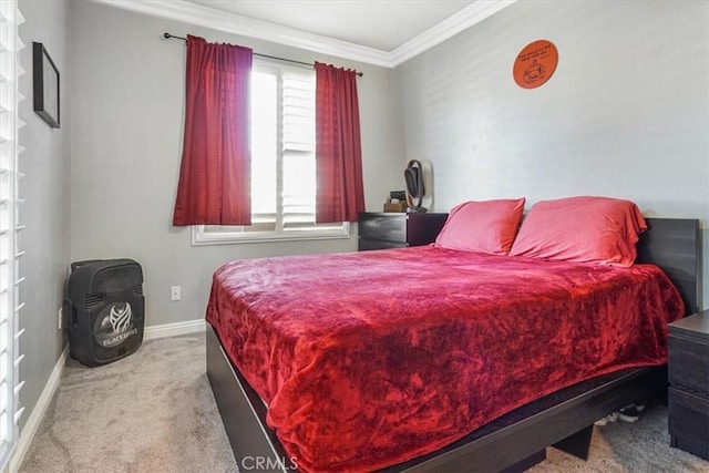 5794 Bay Hill Ln, Fontana, CA 92336 - carpeted bedroom with ornamental molding and baseboards