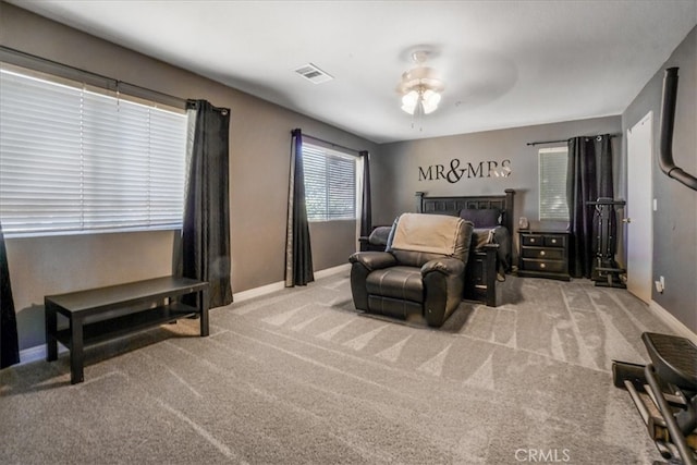 5794 Bay Hill Ln, Fontana, CA 92336 - bedroom featuring carpet flooring and a ceiling fan