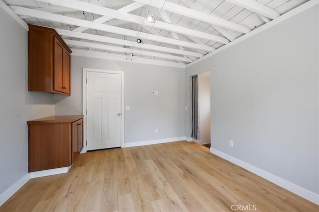 280 Tally Ho Rd, Arroyo Grande, CA 93420 - empty room with light wood-style floors, baseboards, and wooden ceiling
