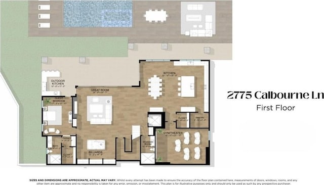 2775 Calbourne Ln, Westlake Village, CA 91361 - floor plan / room layout