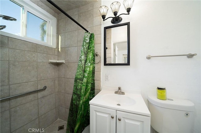 15251 Cedarwood Ave, Midway City, CA 92655 - full bathroom featuring tiled shower, vanity, and toilet