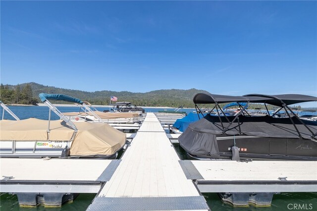 37731 Shoreline Dr, Bass Lake, CA 93604 - dock area with a mountain view