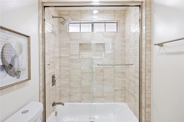 8426 Orange St, Downey, CA 90242 - full bath featuring toilet and bath / shower combo with glass door
