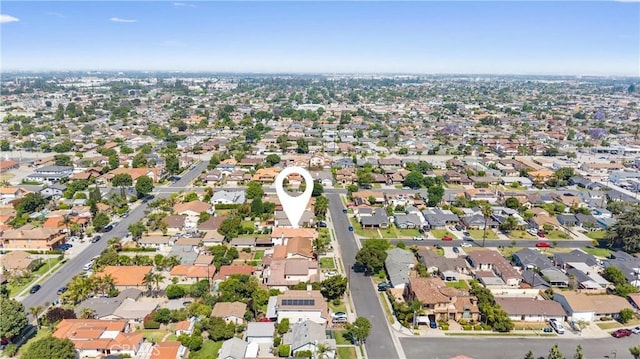 8426 Orange St, Downey, CA 90242 - aerial view of property and surrounding area with nearby suburban area
