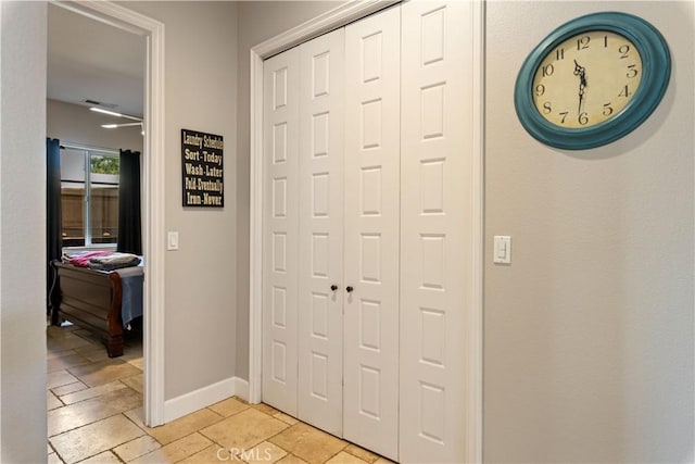 283 Katie Ct, Lakeport, CA 95453 - hall featuring baseboards and stone tile flooring