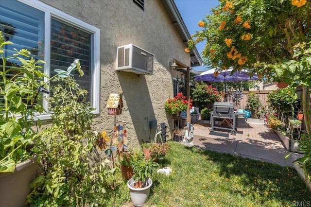 10214 Michala Pl, Santee, CA 92071 - view of home's exterior with stucco siding and a patio area