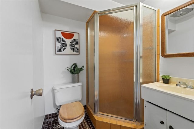 745 Crane Blvd, Los Angeles, CA 90065 - bathroom with vanity, toilet, and a shower stall