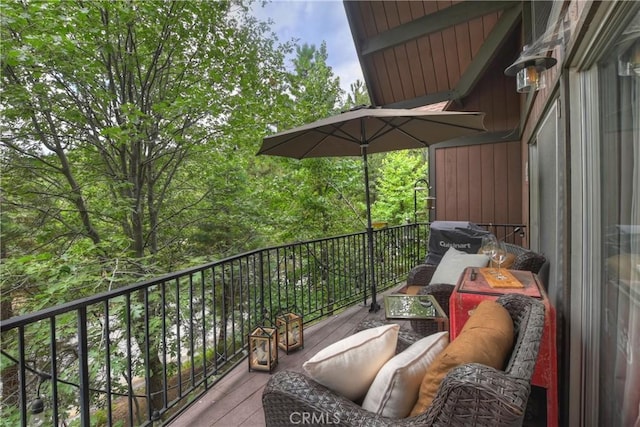 966 Willow Creek Rd Unit 36, Lake Arrowhead, CA 92352 - view of balcony
