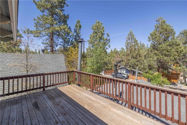 600 Moreno Ln, Sugarloaf, CA 92386 - view of wooden terrace