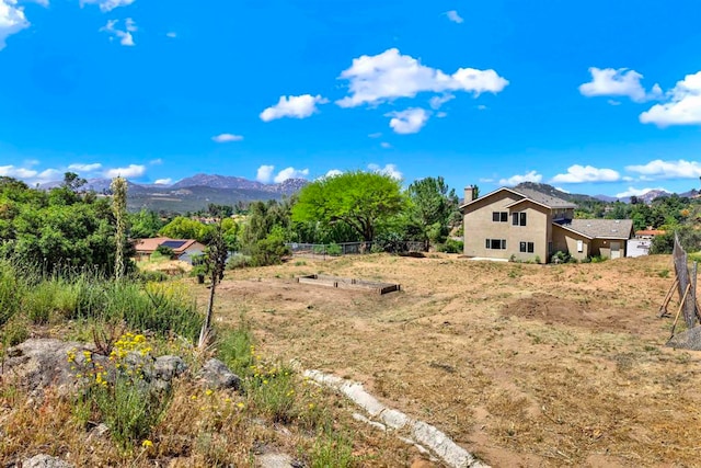 25034 Poderio Dr, Ramona, CA 92065 - view of yard featuring a mountain view