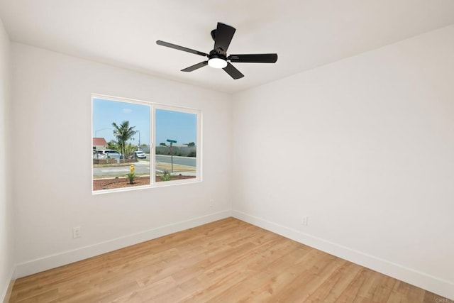 101 Coolwater Dr, San Diego, CA 92114 - unfurnished room featuring baseboards, light wood finished floors, and a ceiling fan
