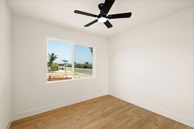 101 Coolwater Dr, San Diego, CA 92114 - empty room featuring baseboards, light wood-style flooring, and ceiling fan