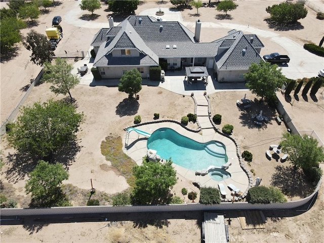 8250 Cataba Rd, Oak Hills, CA 92344 - view of subject property featuring a pool area