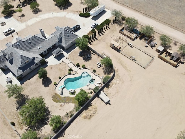 8250 Cataba Rd, Oak Hills, CA 92344 - view of subject property with a pool area