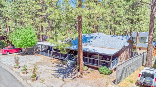 5726 Lodgepole Dr, Wrightwood, CA 92397 - view from above of property