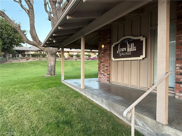 22789 Palm Ave Unit B, Grand Terrace, CA 92313 - exterior view of board and batten siding and brick siding