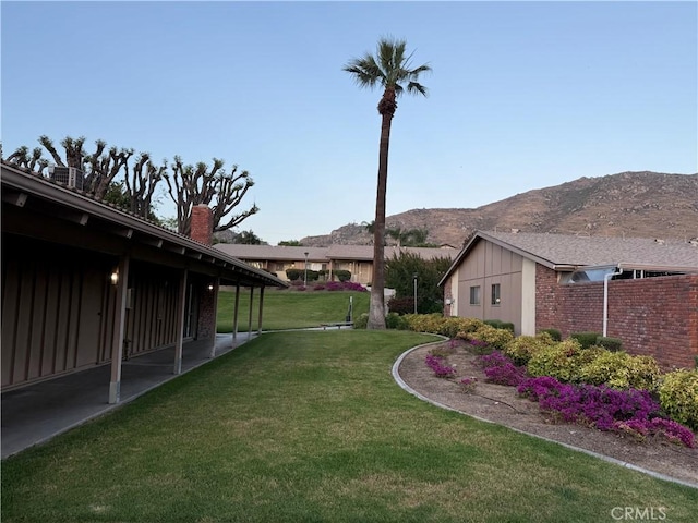 22789 Palm Ave Unit B, Grand Terrace, CA 92313 - view of grassy yard with a mountain view