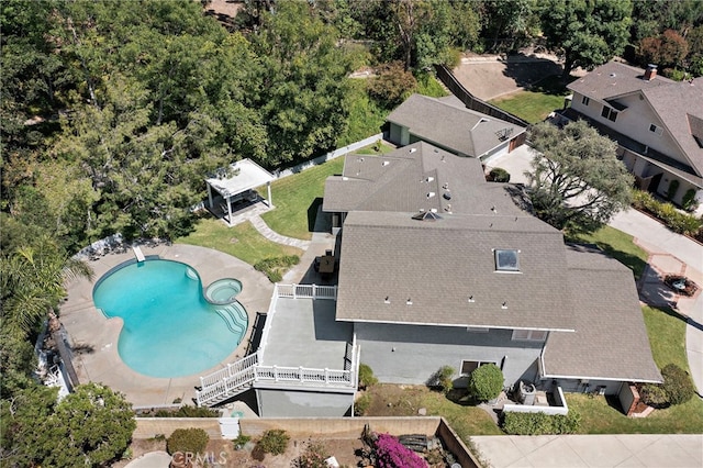 3016 Milagro Way, Fullerton, CA 92835 - drone / aerial view of a pool
