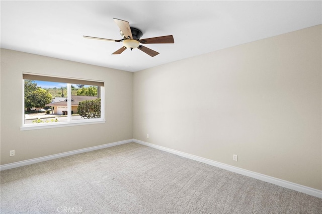 3016 Milagro Way, Fullerton, CA 92835 - carpeted empty room with ceiling fan and baseboards