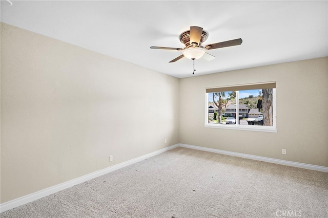 3016 Milagro Way, Fullerton, CA 92835 - carpeted empty room with a ceiling fan and baseboards