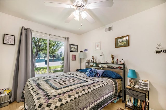 449 Heatherglen Ln, San Dimas, CA 91773 - bedroom featuring wood finished floors and a ceiling fan
