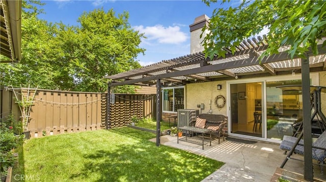 449 Heatherglen Ln, San Dimas, CA 91773 - view of yard with a pergola and a patio