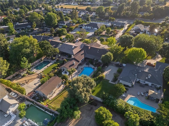 11180 Bertrand Ave, Granada Hills, CA 91344 - aerial view of residential area with a pool