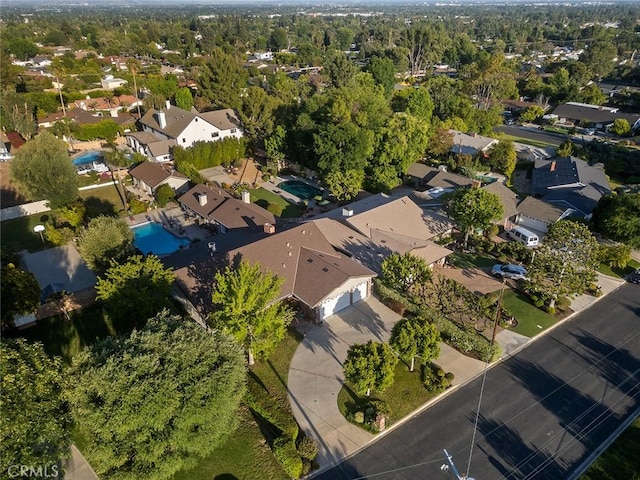 11180 Bertrand Ave, Granada Hills, CA 91344 - aerial view of property's location with nearby suburban area
