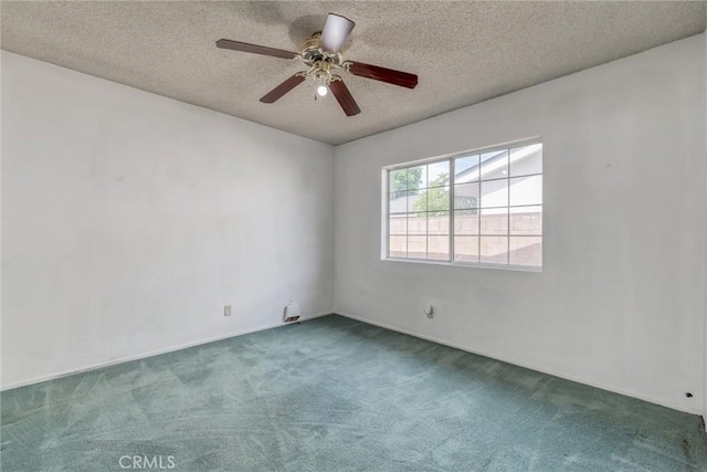 17415 Minnehaha St, Granada Hills, CA 91344 - empty room with carpet floors, a textured ceiling, and ceiling fan