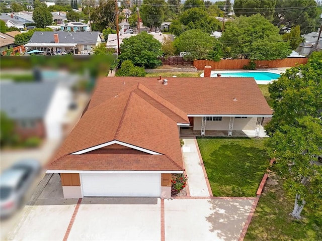 17415 Minnehaha St, Granada Hills, CA 91344 - drone / aerial view