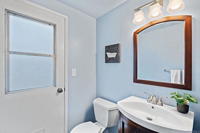 8468 Calle Morelos, San Diego, CA 92126 - half bathroom featuring vanity and toilet