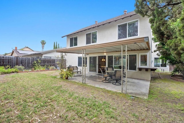 8468 Calle Morelos, San Diego, CA 92126 - rear view of house featuring stucco siding and a patio