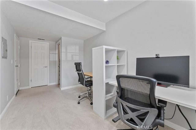 1814 Grant Ave Unit 7, Redondo Beach, CA 90278 - office with baseboards and carpet floors