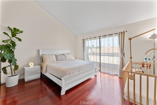 1814 Grant Ave Unit 7, Redondo Beach, CA 90278 - bedroom with vaulted ceiling and wood finished floors