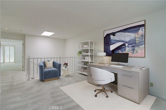 6052 Shadowbrook Cir, Huntington Beach, CA 92648 - home office with carpet, baseboards, and recessed lighting