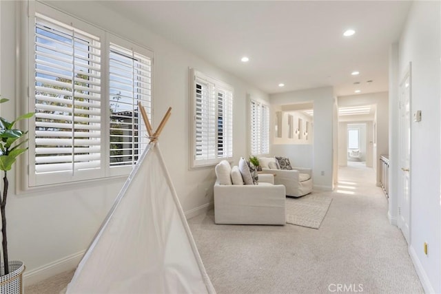 12 Via Avoria, Newport Coast, CA 92657 - carpeted living room with recessed lighting and baseboards