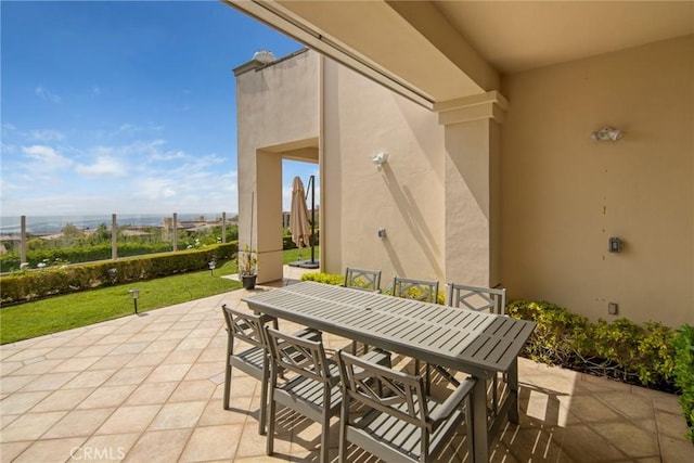 12 Via Avoria, Newport Coast, CA 92657 - view of patio featuring outdoor dining area
